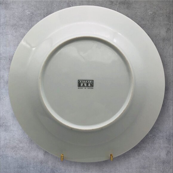 Pottery Barn Pleasure 8.5" Salad Plate Pear & Text Design Replacement - Picture 2 of 4